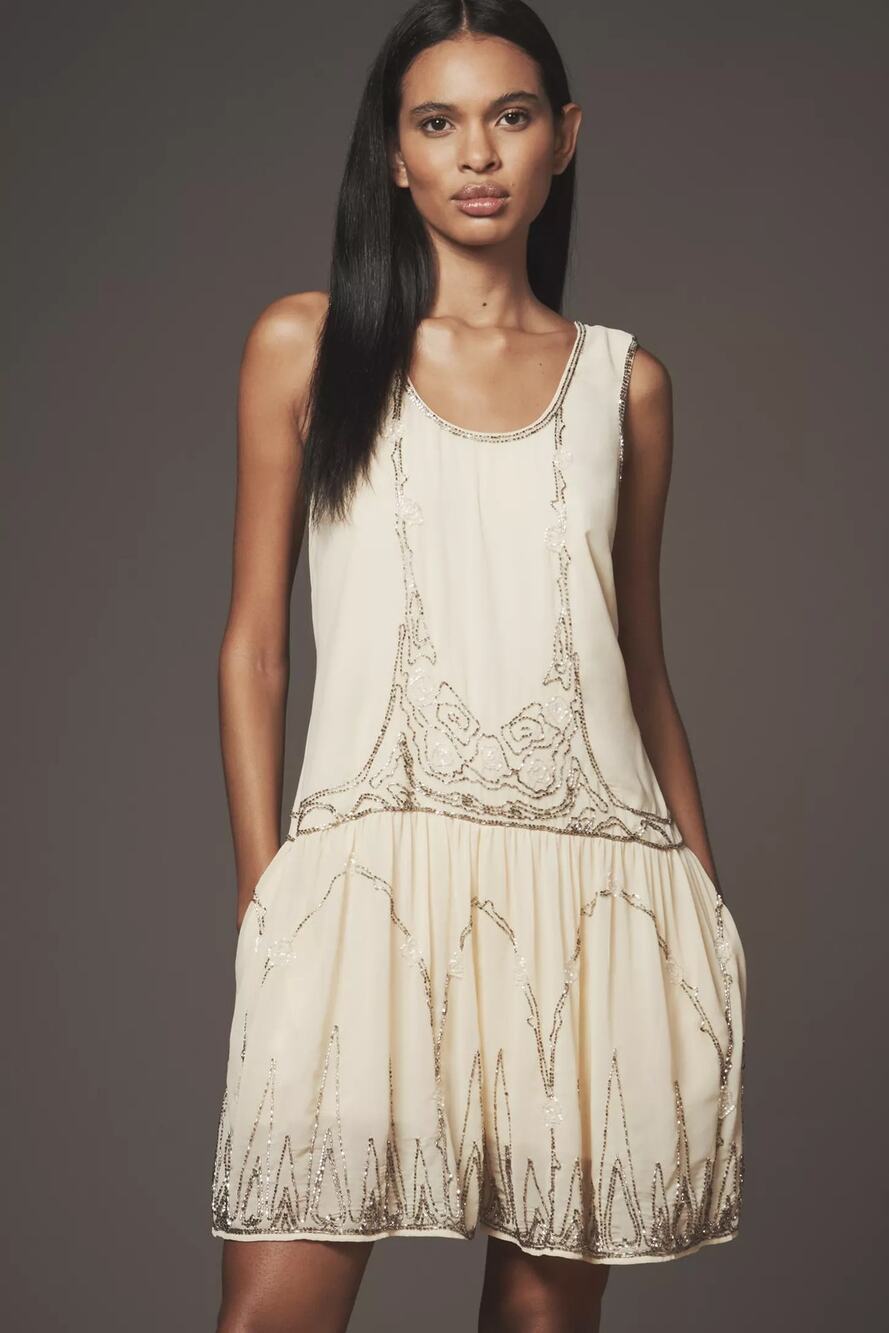 nwt by ANTHROPOLOGIE sz 6 Sleeveless Embellished Romper